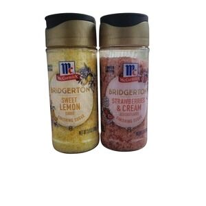 McCormick Bridgerton Sweet Lemon and Strawberries & Cream Finishing Sugar Set